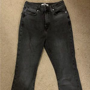 Forever 21 Black Kick Flare Jeans Waist 26